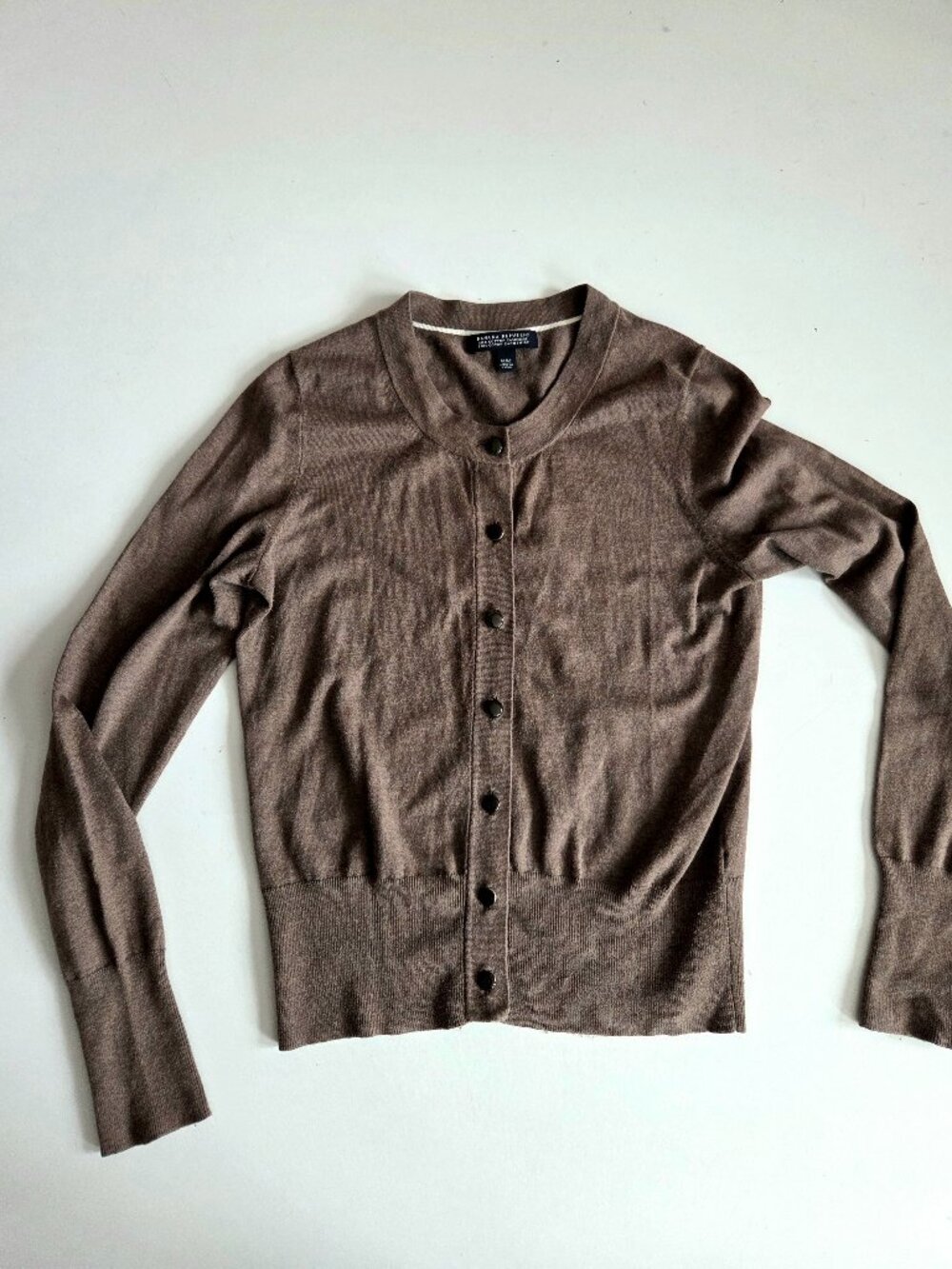 Banana Republic Silk Cotton Cachmere Fine-Knit Cardigan M